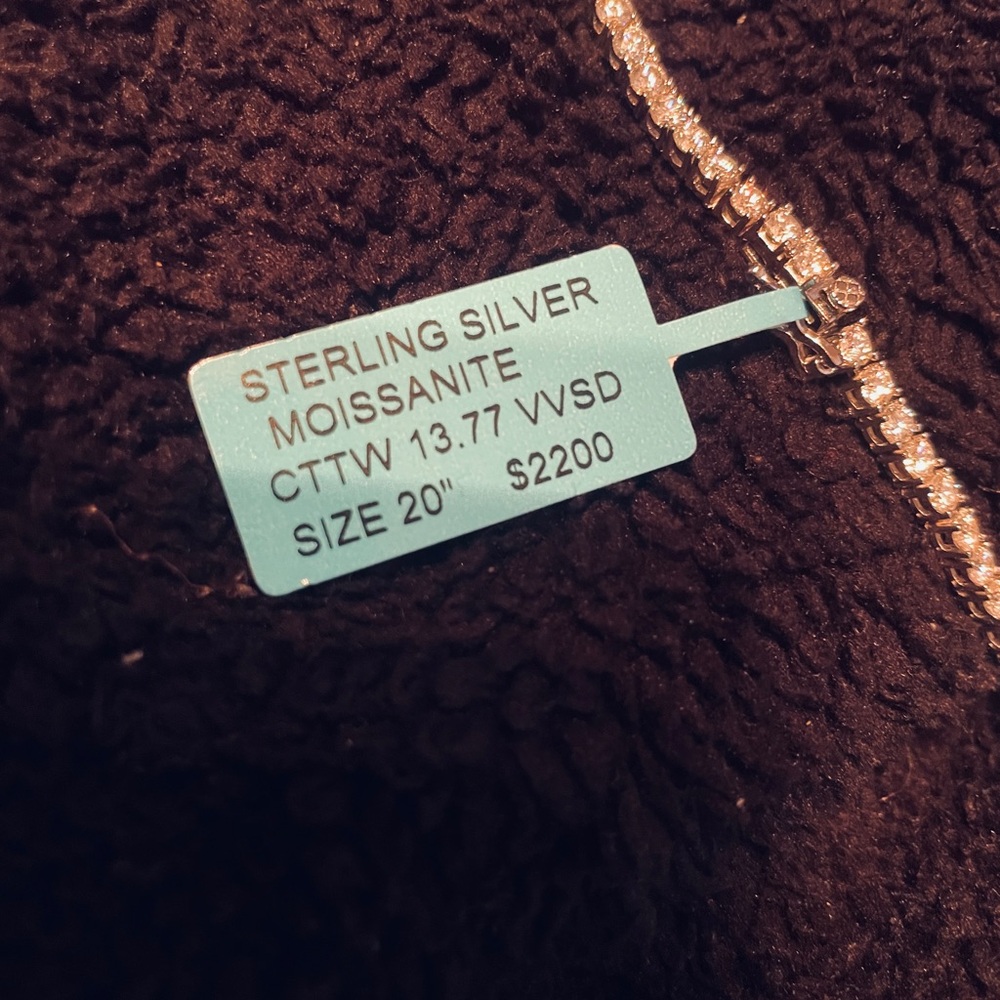 Sterling Silver Moissanite Necklace
